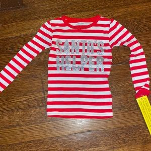 Santa’s helper pajama top